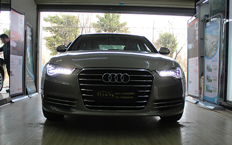 成都天一車燈奧迪A6低配升高配