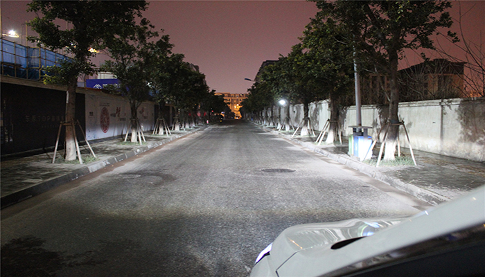 成都天一車燈氙氣燈透鏡近光實(shí)拍