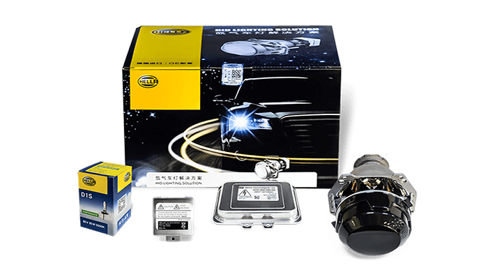 成都天一改車燈海拉5氙氣燈套裝展示
