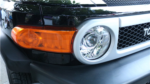 成都豐田FJ車(chē)燈改裝LED雙光透鏡大燈效果展示