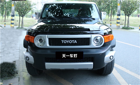 豐田FJ車(chē)燈改裝LED雙光透鏡大燈效果展示