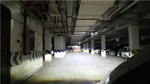 天一車燈飛度改裝米石LED透鏡近光效果實拍